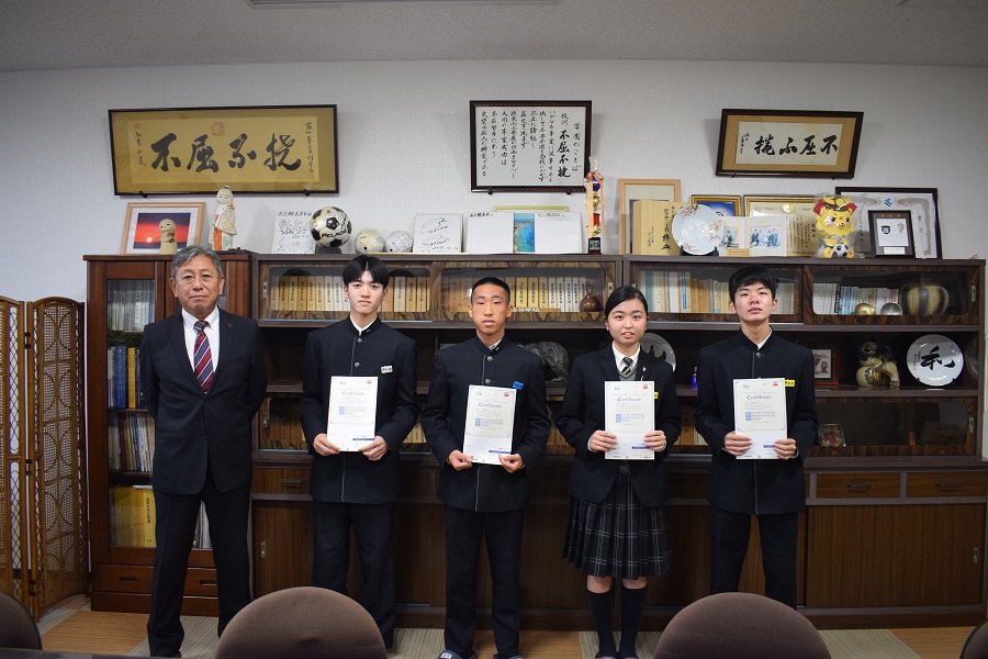 【特進科・普通科】英検準1級4名合格！