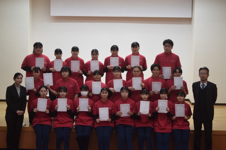 【医療福祉科】1年生の実習開始式を実施しました